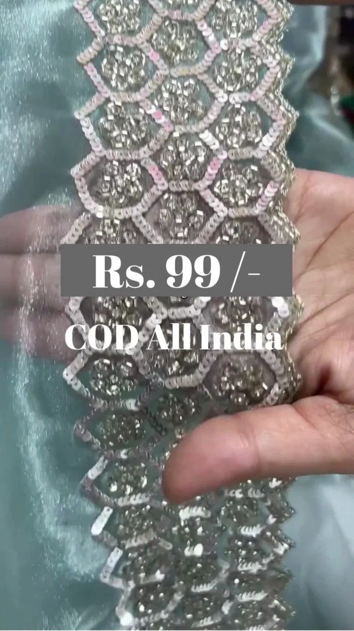 Women Beautiful Pista Color Platinum Crush Silk Saree - Image 3