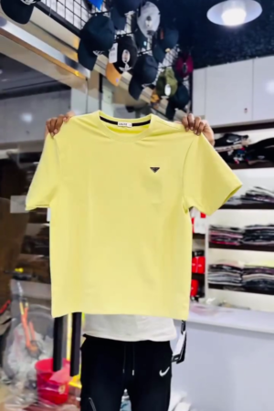 Round Neck Short Sleeves Cotton Lounge Tshirts