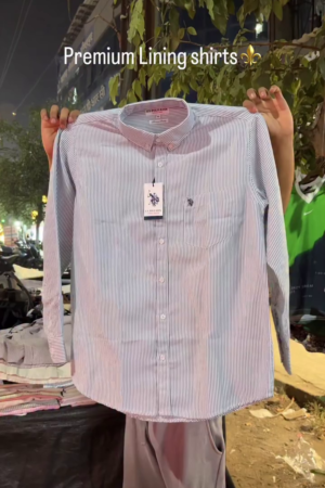 Slim Fit Striped Full Sleeves Casual Shirt