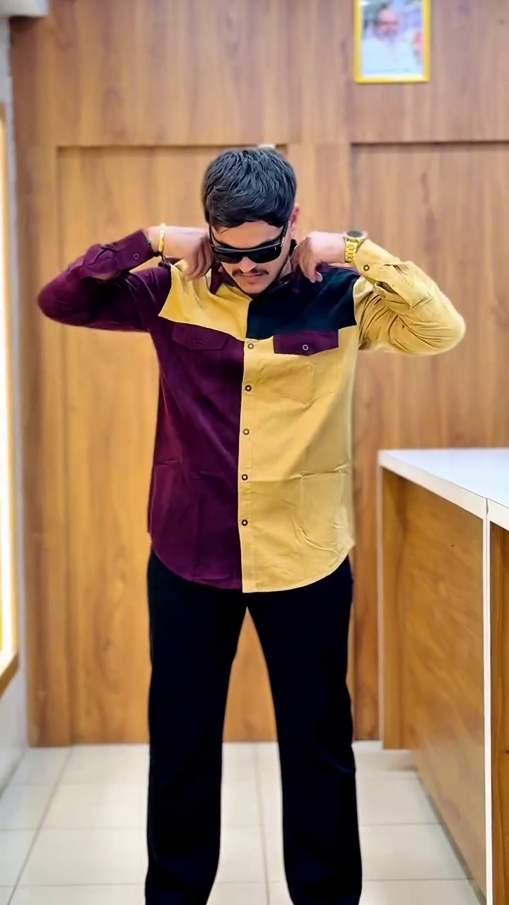 Men Black Slim Fit Opaque Colourblocked Casual Shirt - Image 4