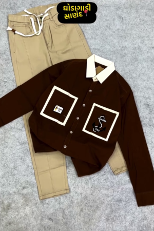 Comfort Printed Casual Shirt with T-Shirt