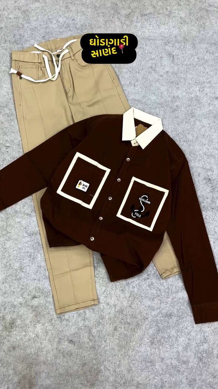 Comfort Printed Casual Shirt with T-Shirt