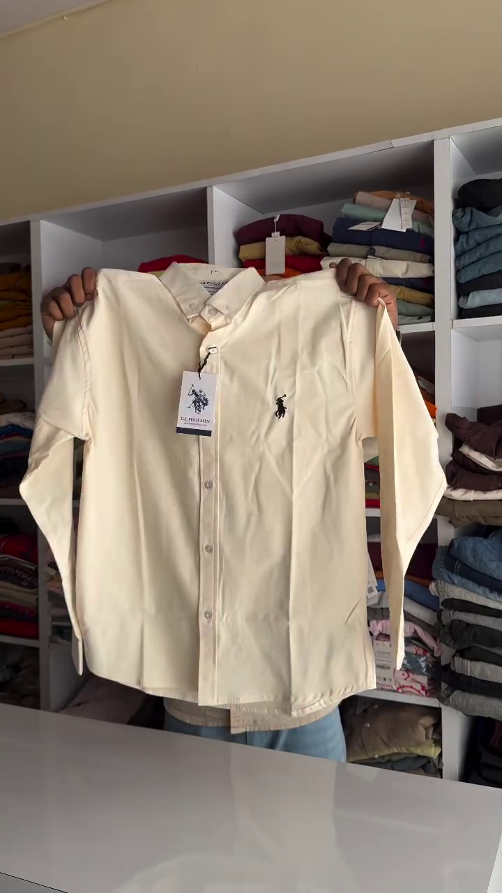 Classic Slim Fit Button Down Collar Twill Weave Casual Shirt - Image 8