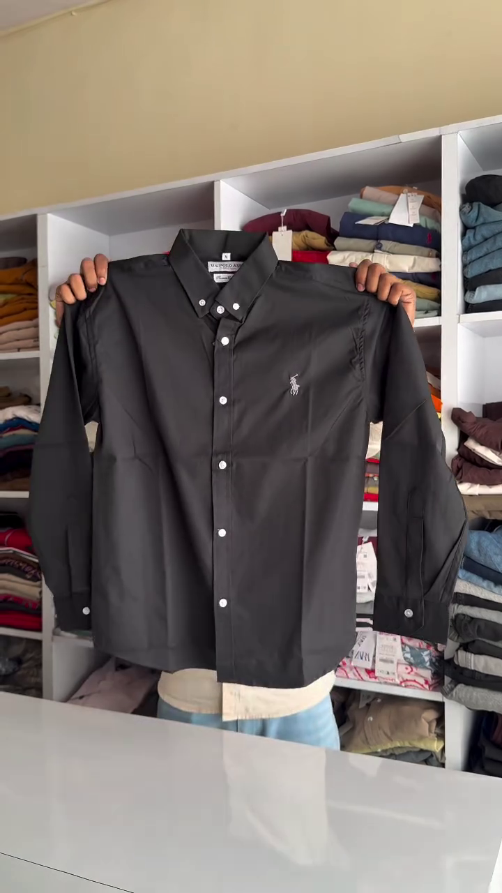 Classic Slim Fit Button Down Collar Twill Weave Casual Shirt - Image 7