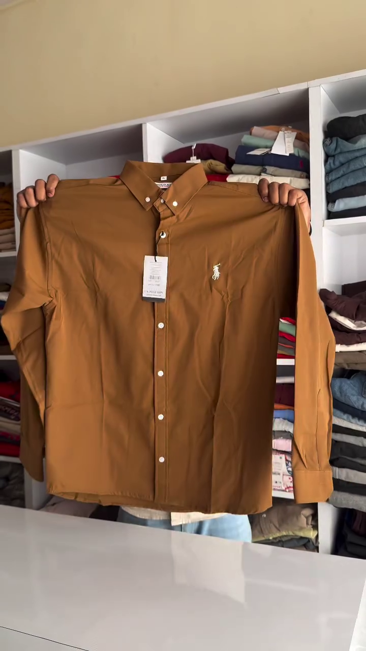 Classic Slim Fit Button Down Collar Twill Weave Casual Shirt - Image 5