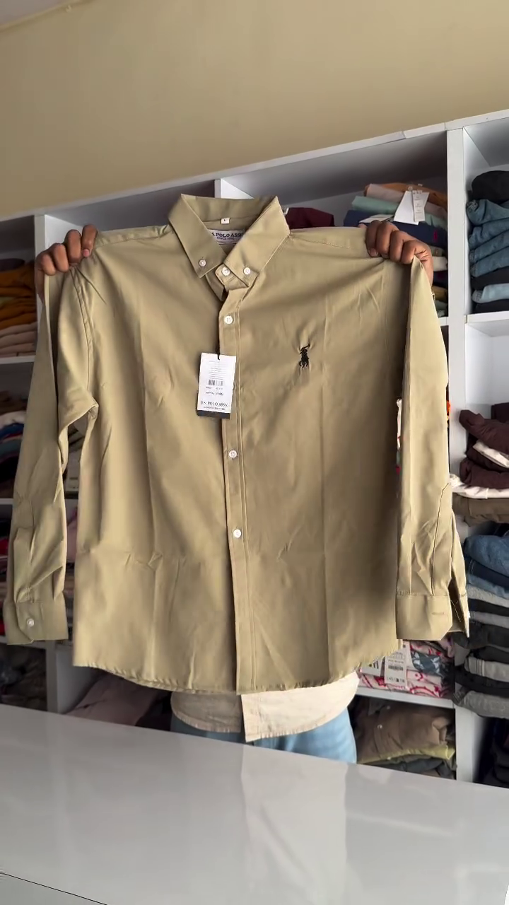 Classic Slim Fit Button Down Collar Twill Weave Casual Shirt - Image 4