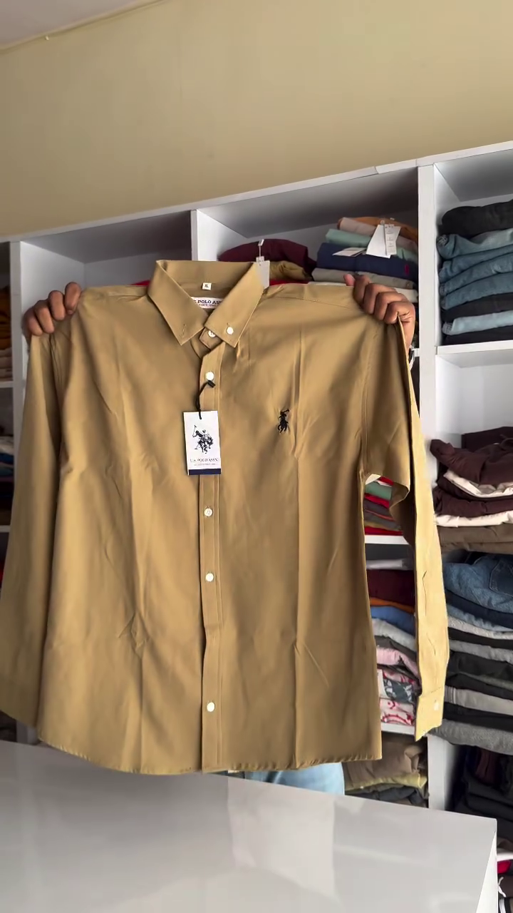 Classic Slim Fit Button Down Collar Twill Weave Casual Shirt - Image 3