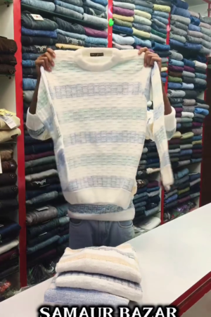The Life Co. Self Striped Pullover