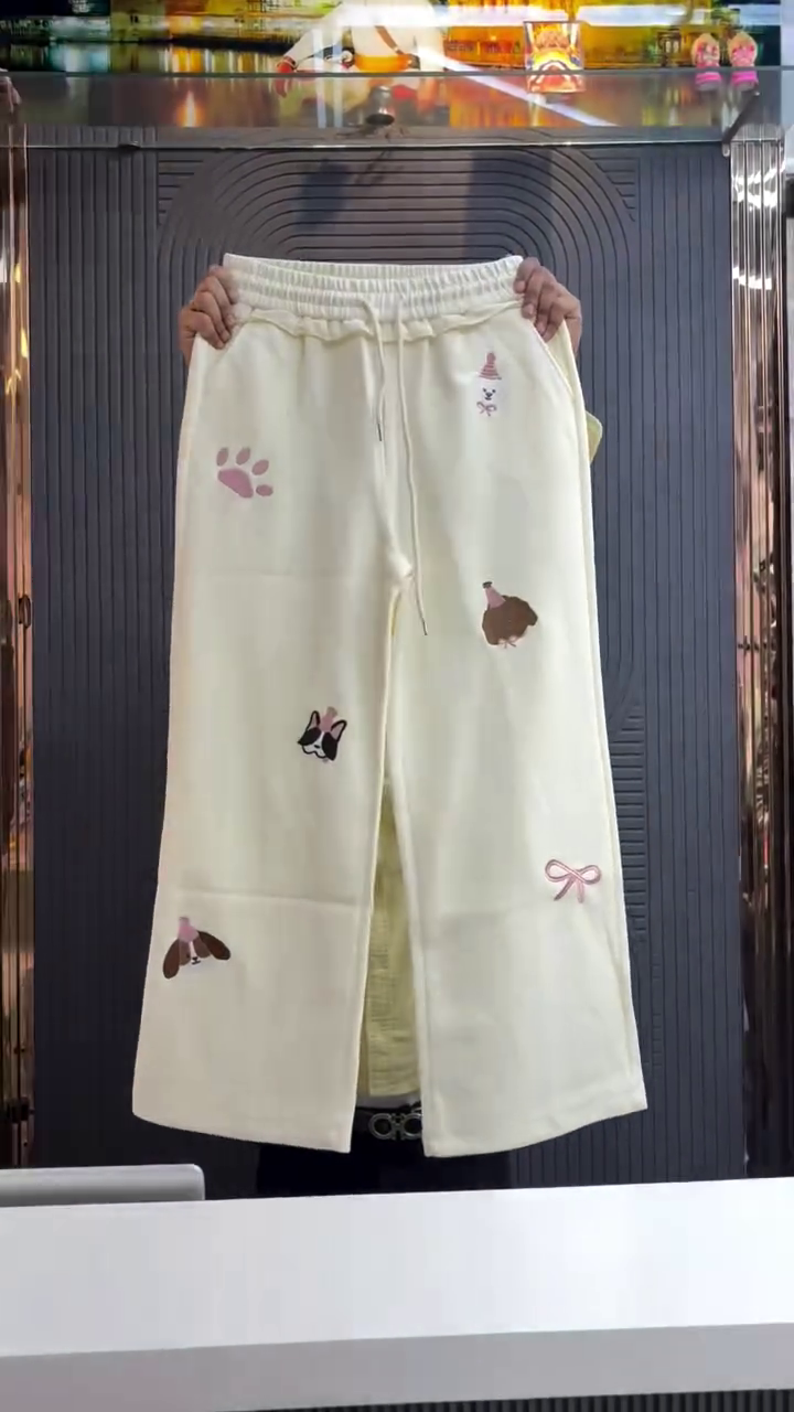 Women Men Cute Dachshund Dog Print Joggers Trousers Machettes Elastic Waist Drawstring Pants Women Leisure Loose Sports Pants Streetwear