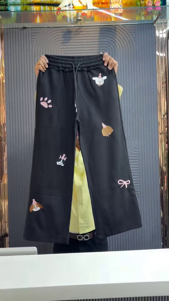 Women Men Cute Dachshund Dog Print Joggers Trousers Machettes Elastic Waist Drawstring Pants Women Leisure Loose Sports Pants Streetwear - Image 5
