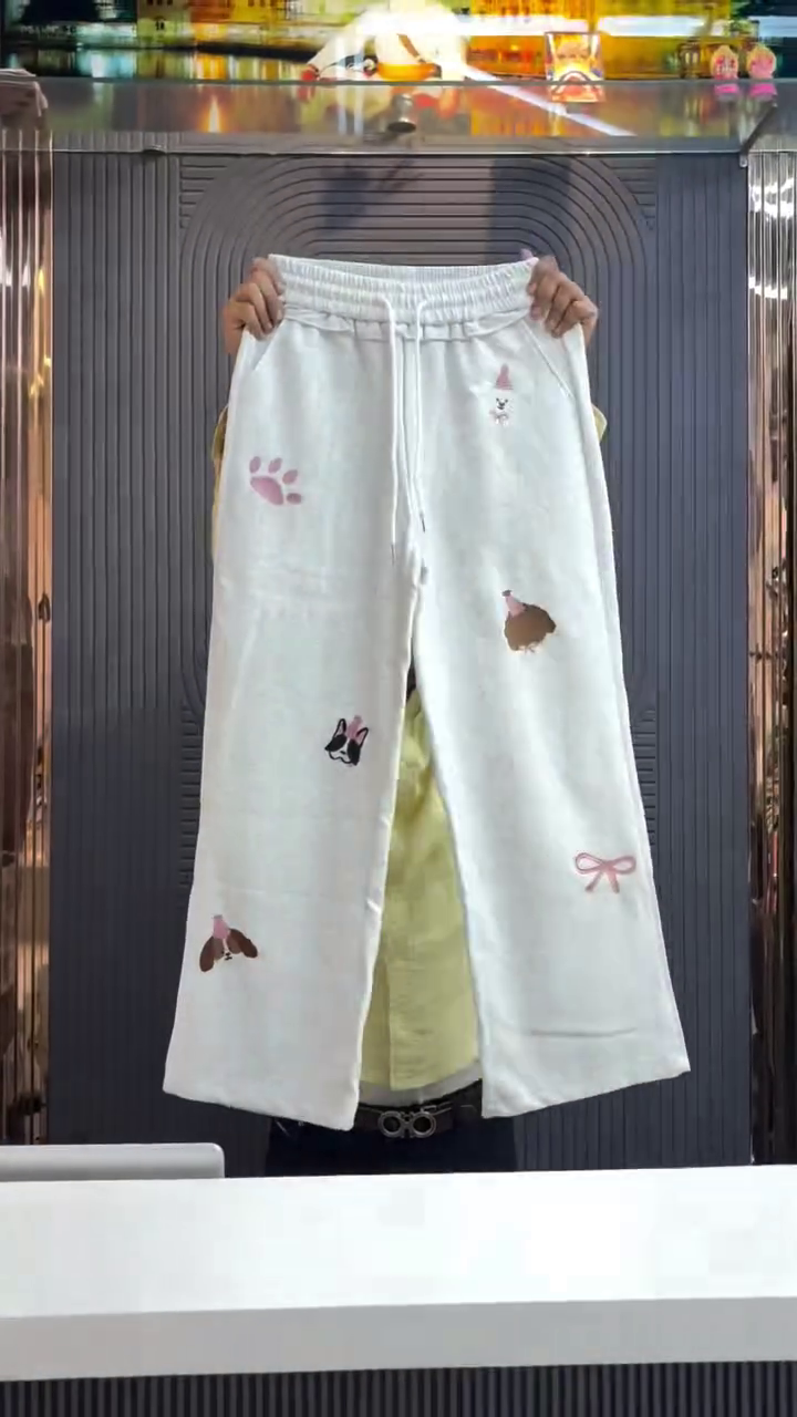 Women Men Cute Dachshund Dog Print Joggers Trousers Machettes Elastic Waist Drawstring Pants Women Leisure Loose Sports Pants Streetwear - Image 4