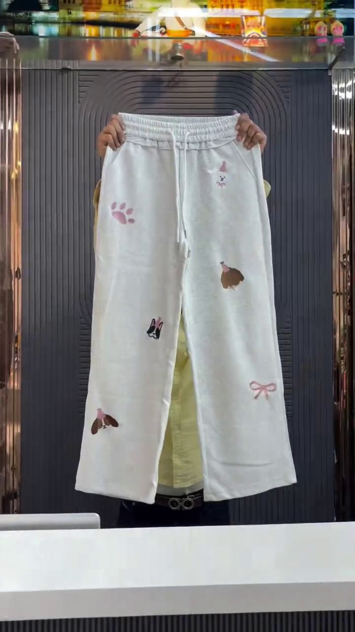 Women Men Cute Dachshund Dog Print Joggers Trousers Machettes Elastic Waist Drawstring Pants Women Leisure Loose Sports Pants Streetwear - Image 3