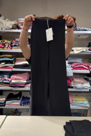 Women High-Rise Loose Fit Parallel Trousers