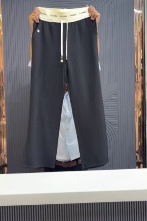Nylon drawstring trousers