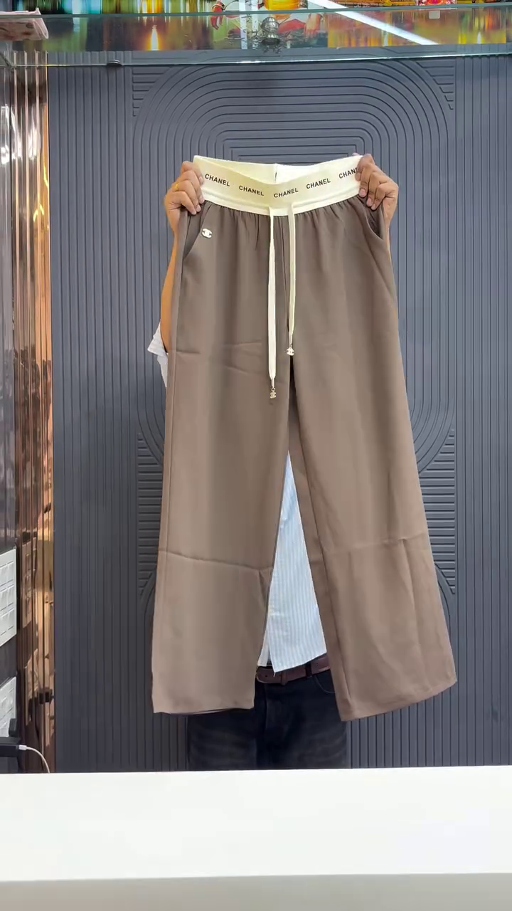 Nylon drawstring trousers - Image 4