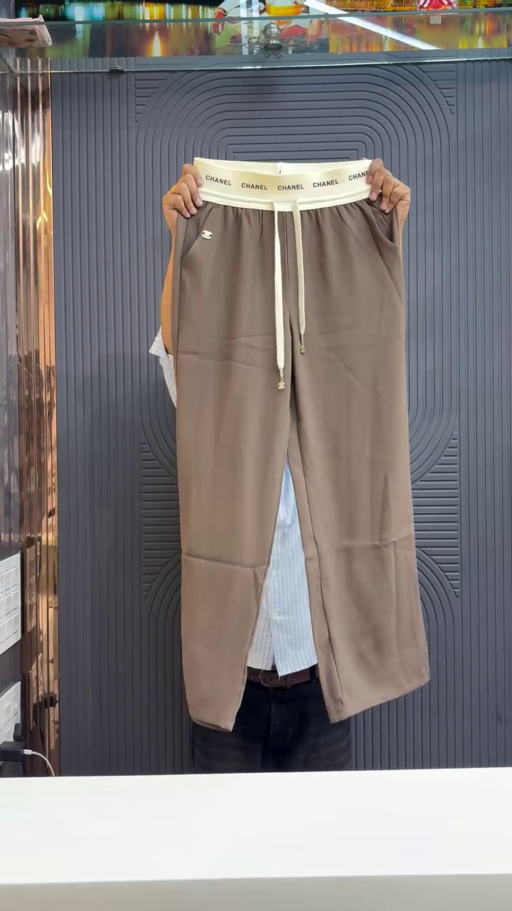 Nylon drawstring trousers - Image 3