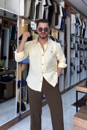 Regular Fit Linen Casual Shirt