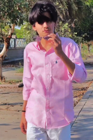Men Pink & White Striped Cotton Casual Shirt