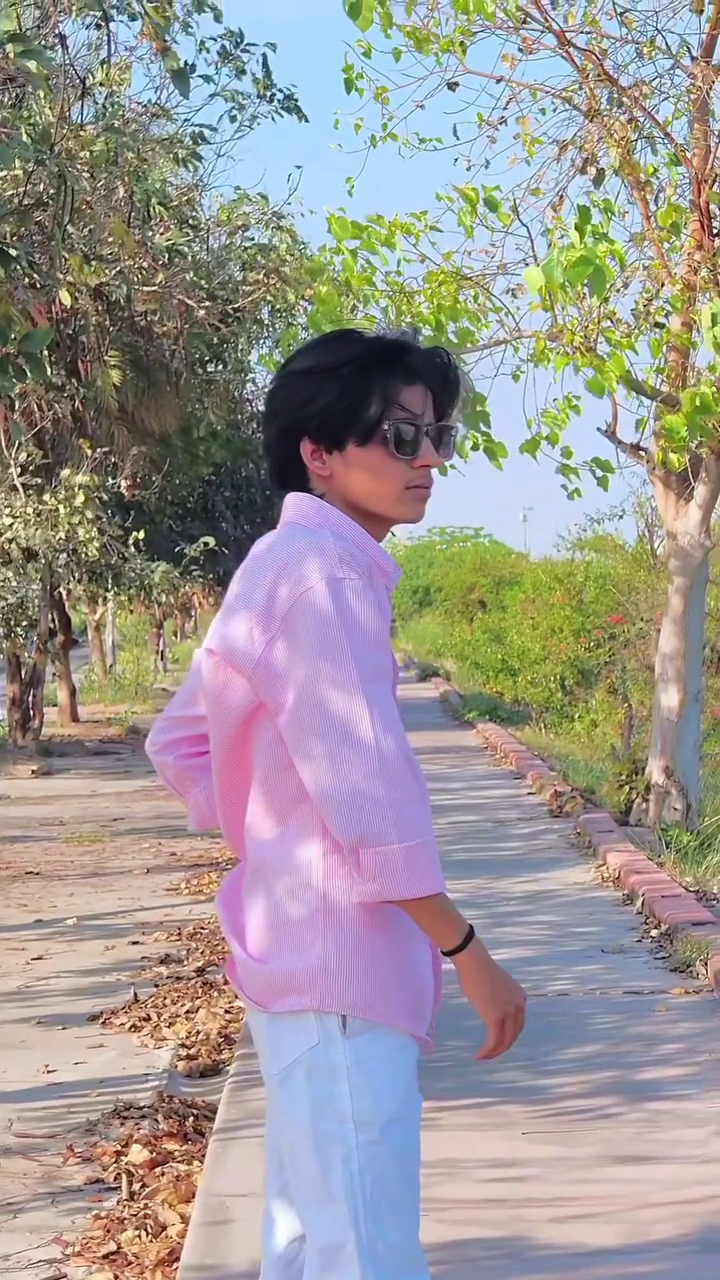 Men Pink & White Striped Cotton Casual Shirt - Image 3