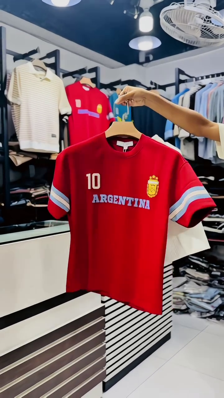 Argentina tshirt, Argentina Jersey Tee for Sports Fans, Argentina fans gift, Argentina world cup, Retro Argentina jersey - Image 5