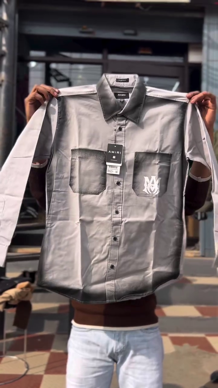Dyed Effect Denim Shirt - Image 5