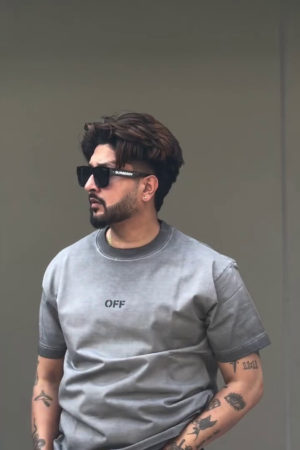 Men Dyed Cotton Oversized Tshirt