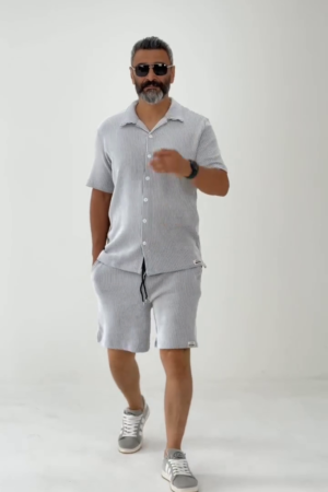 Men Zavet-S Striped Boxy Cototn Shirt